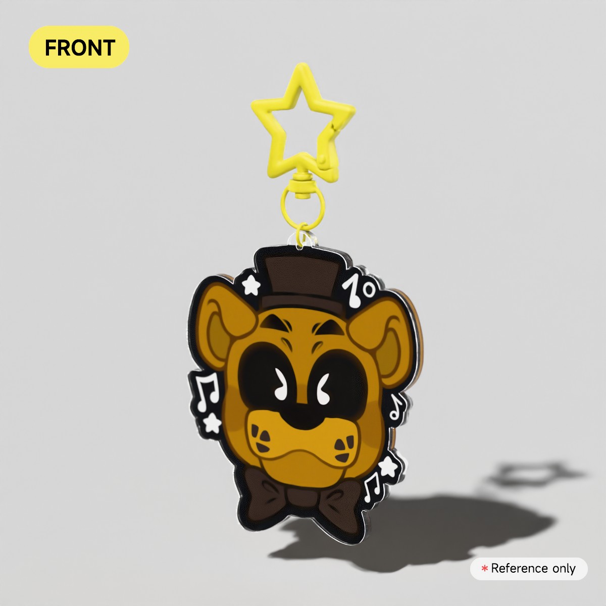 Golden Freddy Acrylic Keychain