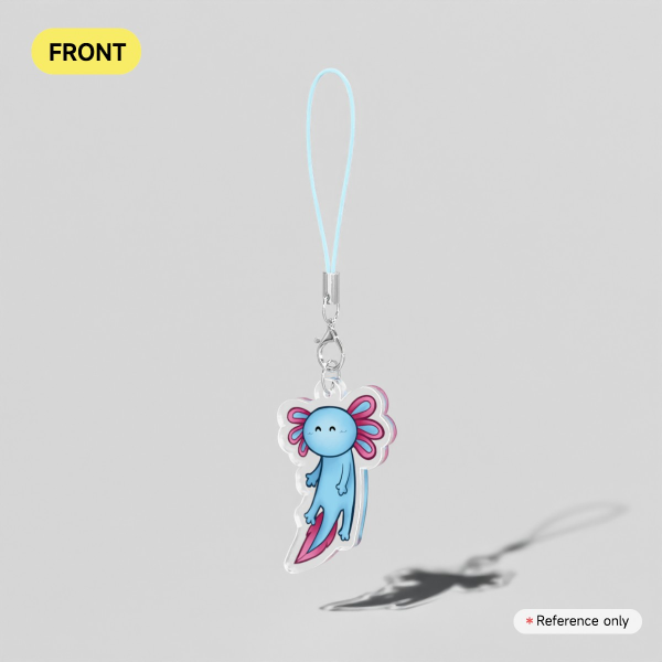 Mini Axolotl Phone Charm