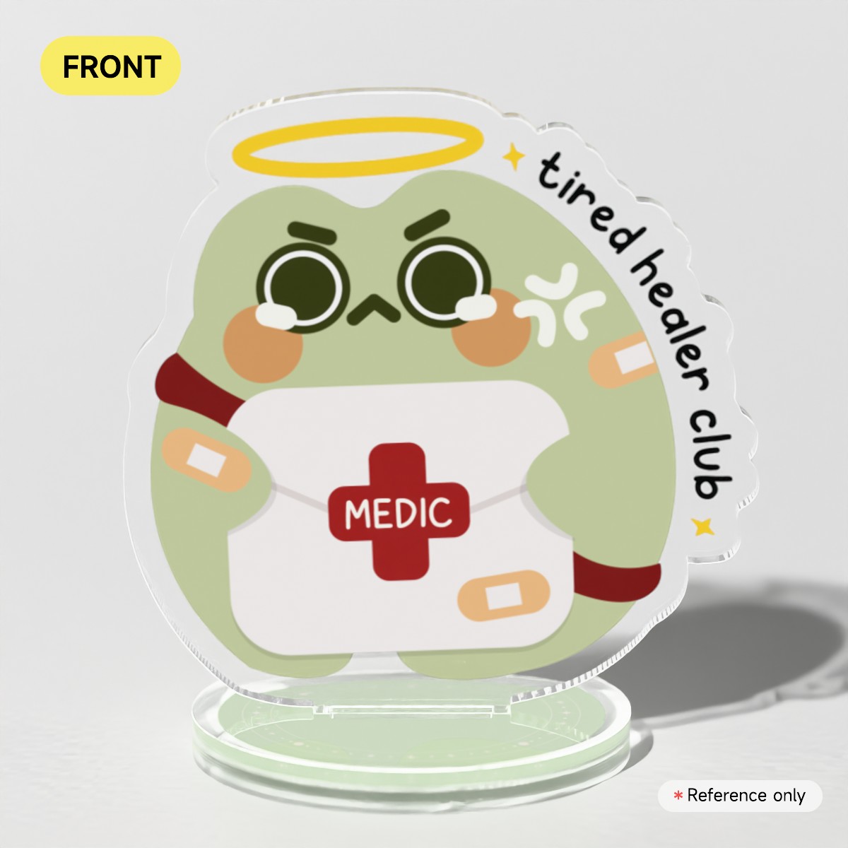 MOBA Froggy - Tired Healer Club Clear Acrylic Standees