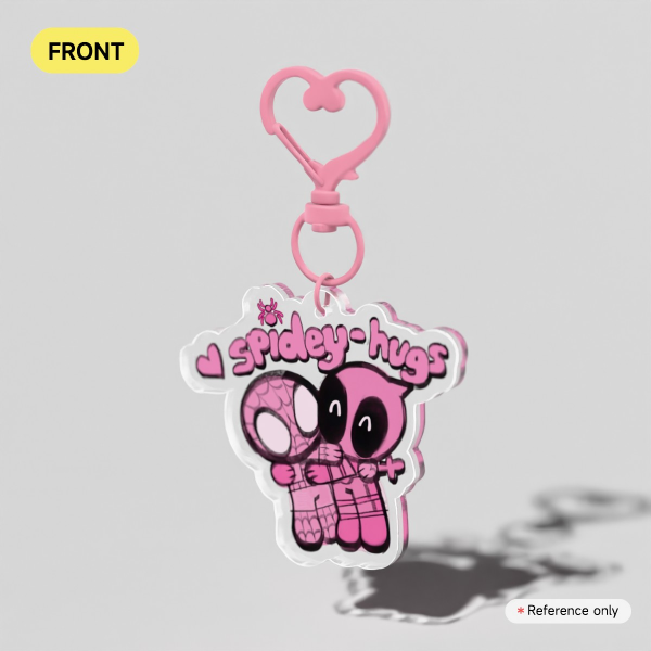 Spidey-Hugs Acrylic Keychain