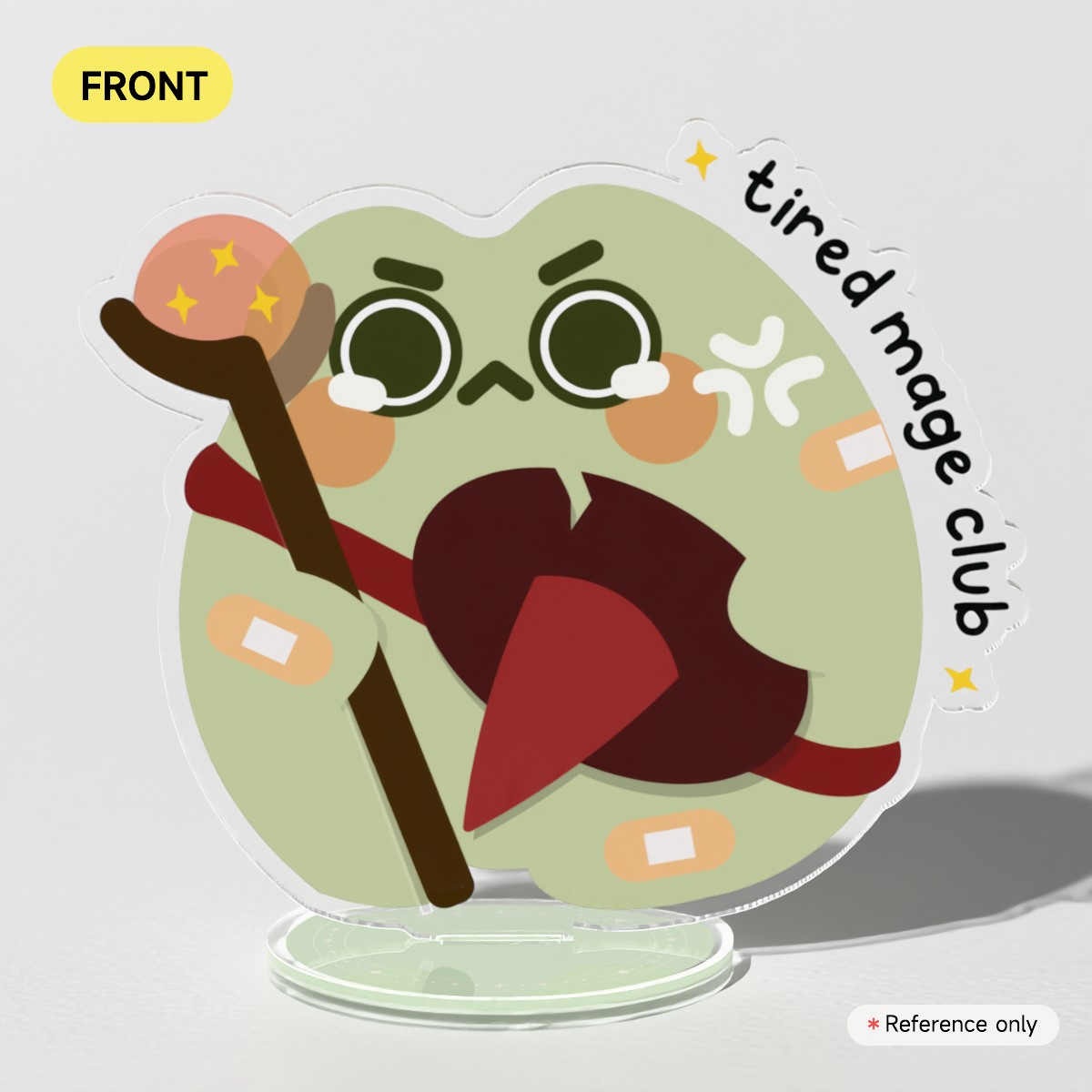 MOBA Froggy - Tired Mage Club Clear Acrylic Standees