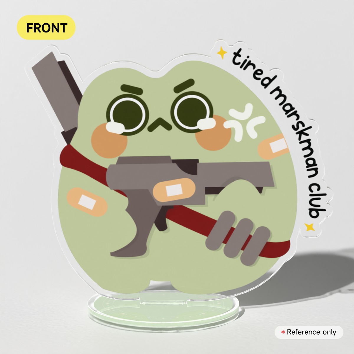 MOBA Froggy - Tired Marksman Club Clear Acrylic Standees