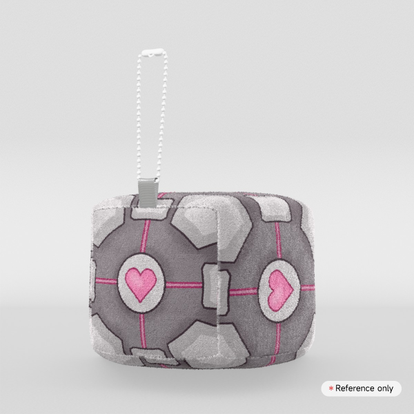 Slightly Deformed Companion Cubes (Portal) Cube Plushie
