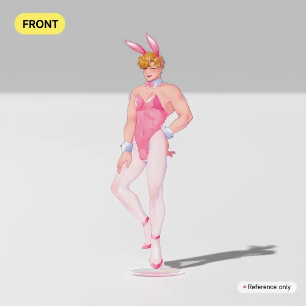 Bunny Leo Clear Acrylic Standee