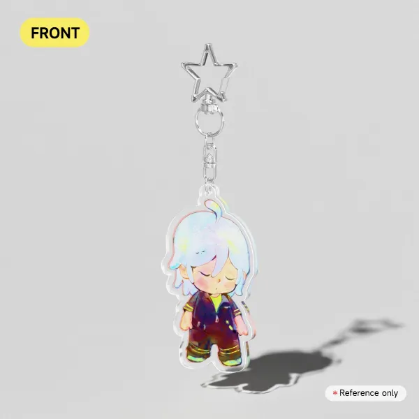 Silver twst Acrylic Keychains