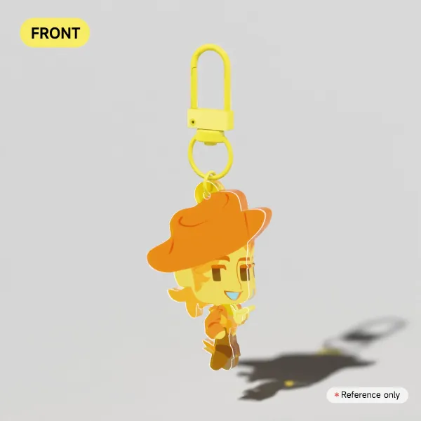 YELLOW Acrylic Keychain