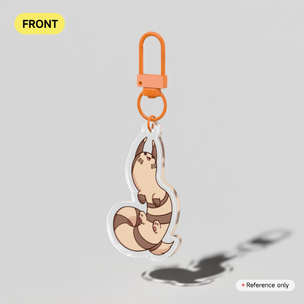 Sock Ferret Acrylic Keychain