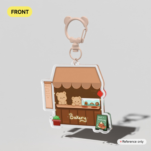 Bear Bakery Acrylic Keychain