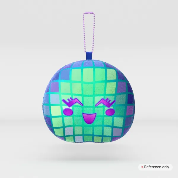 Disco Ball Plush Keychain