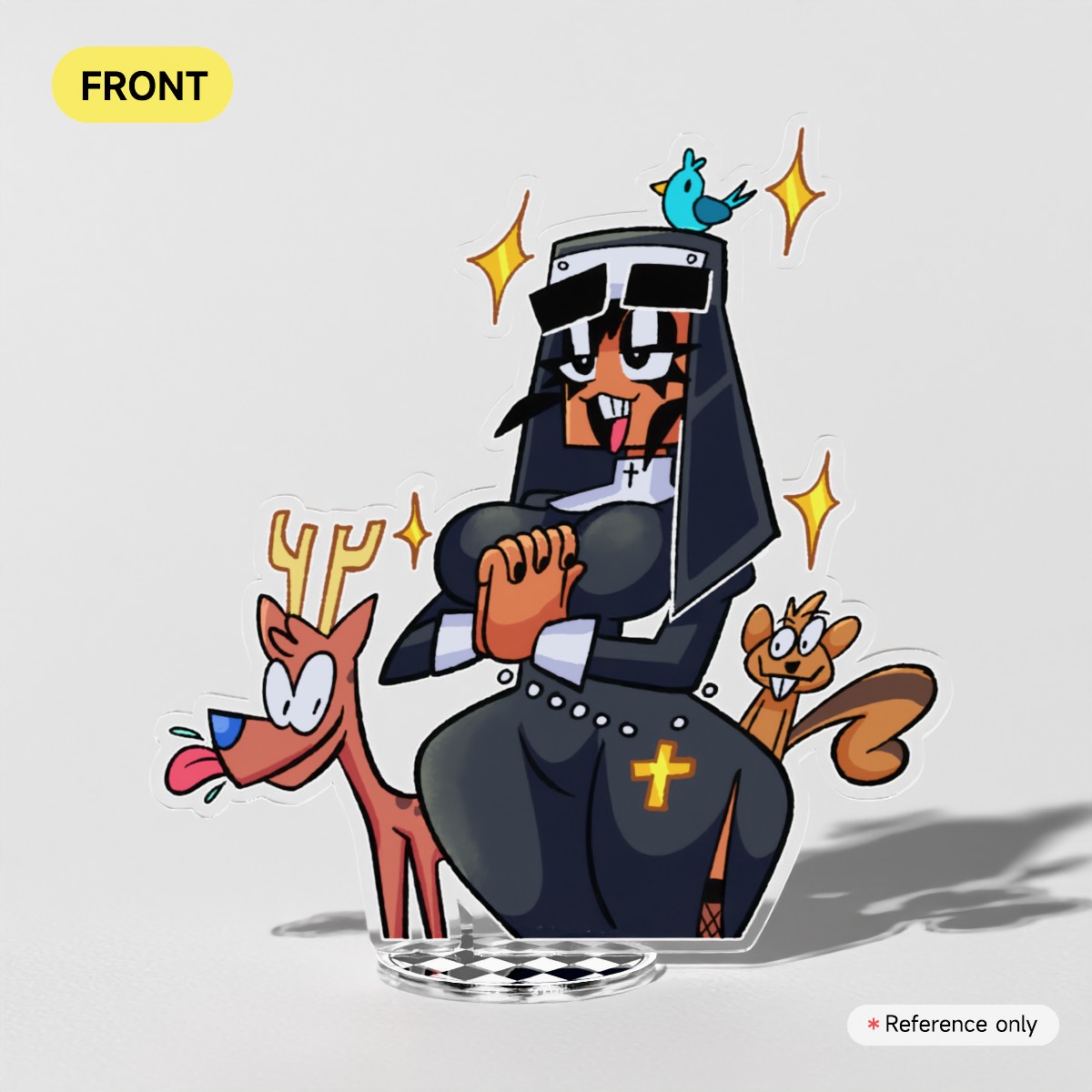 Nun Josie Clear Acrylic Standees