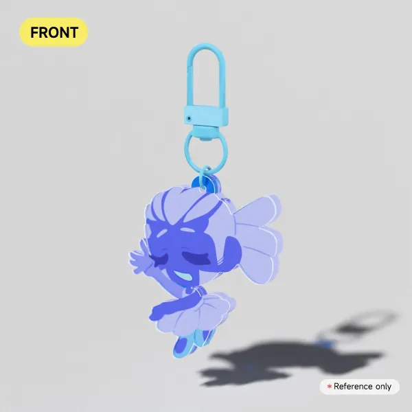 BLUE Acrylic Keychain
