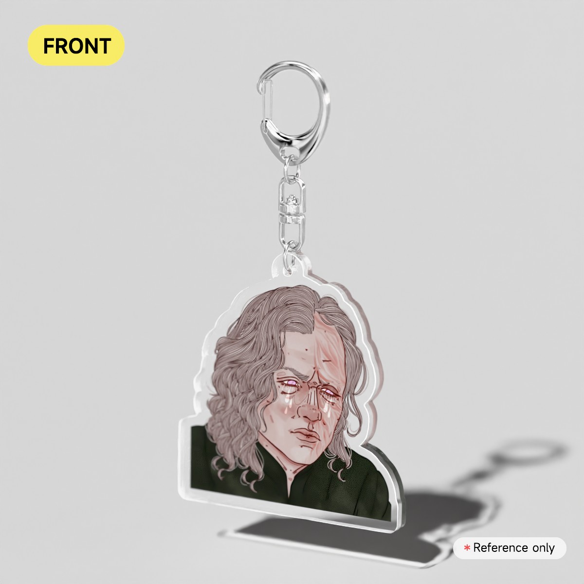 aegon clear acrylic keychain