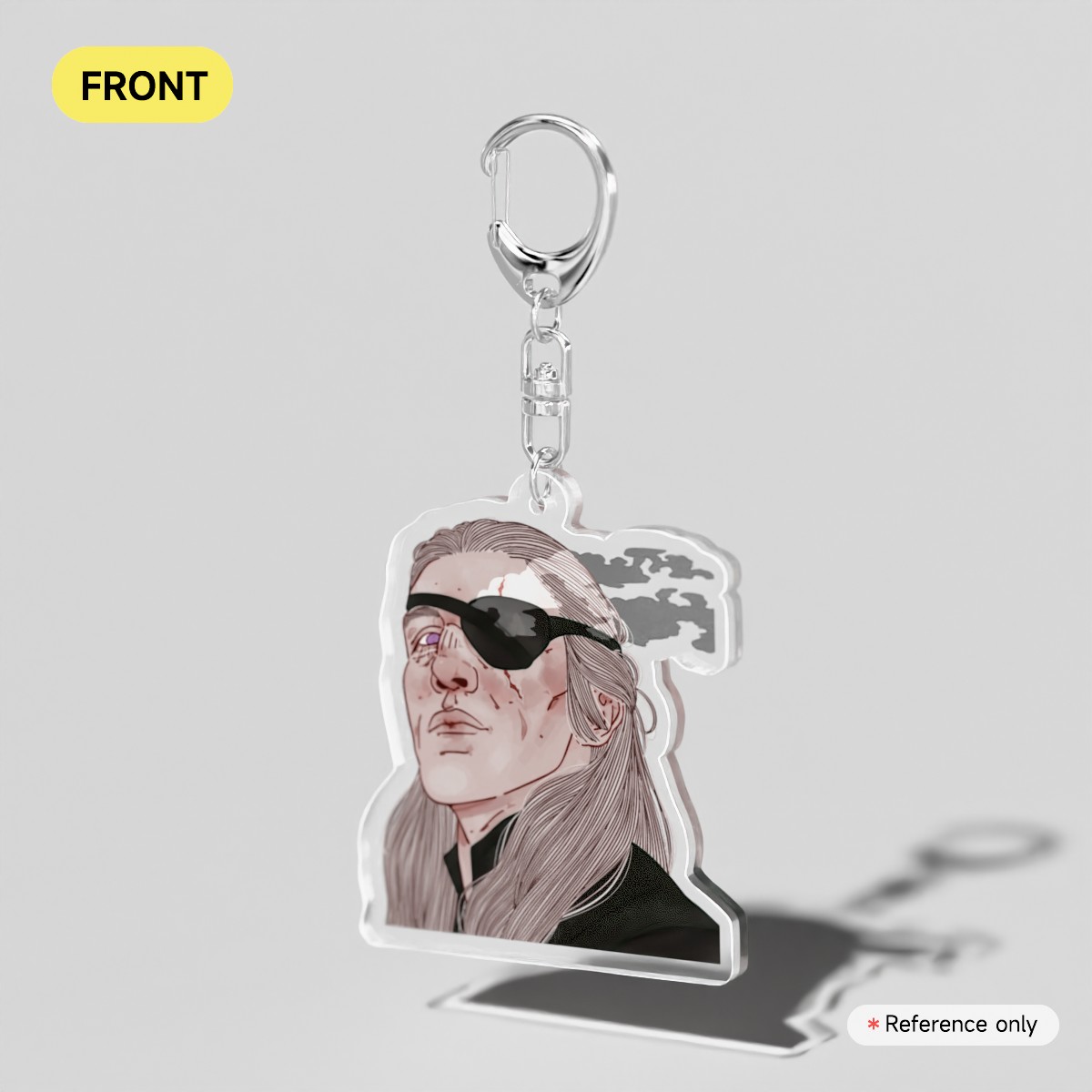 aemond clear acrylic keychain