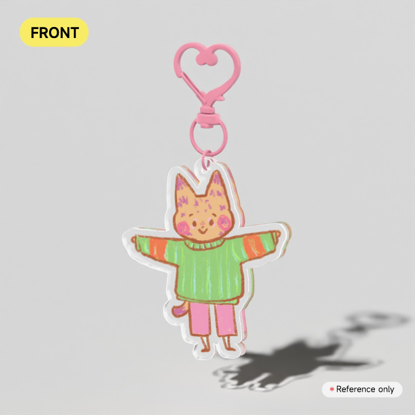 Comfy sweater tabby Acrylic Keychain