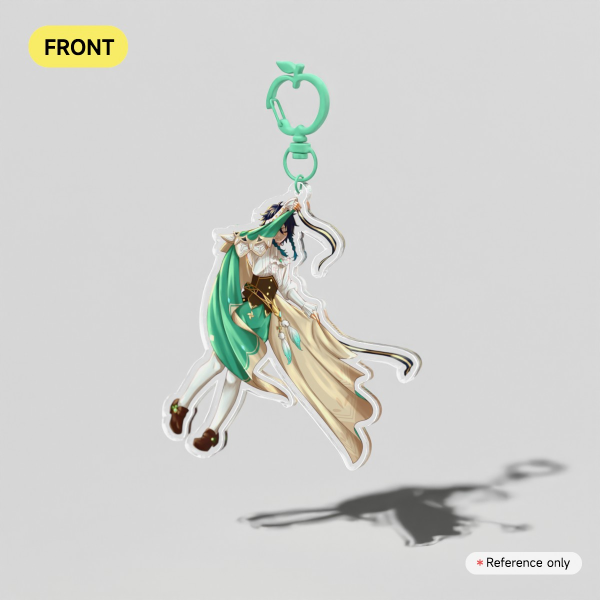 Venti Swaying in the Wind Clear Acrylic Keychains