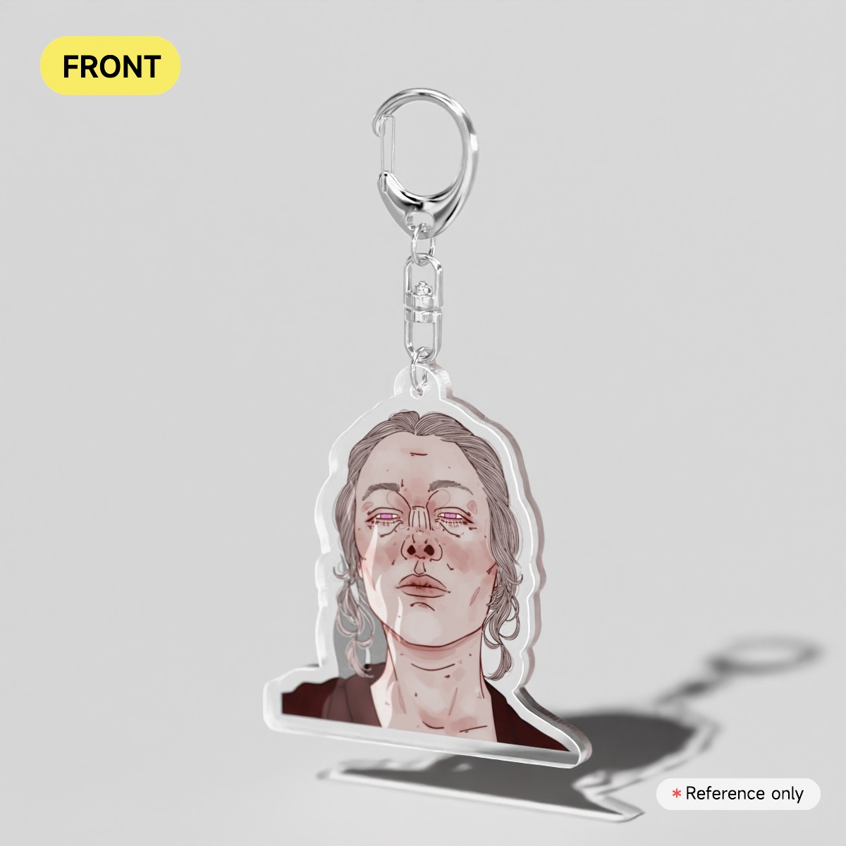 rhaenyra clear acrylic keychain