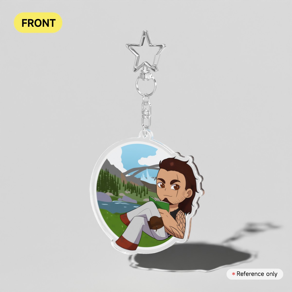 Casual Hobbies Gladiolus Acrylic Keychain