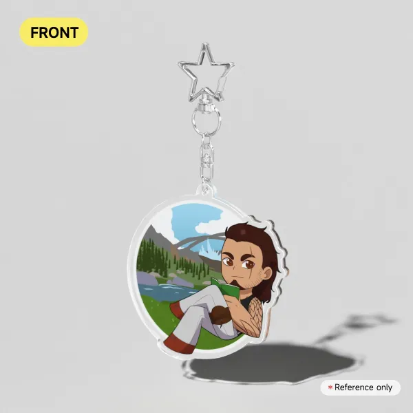 Casual Hobbies Gladiolus Acrylic Keychain