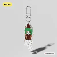 Hanging Tazzy // Clear Acrylic Keychain