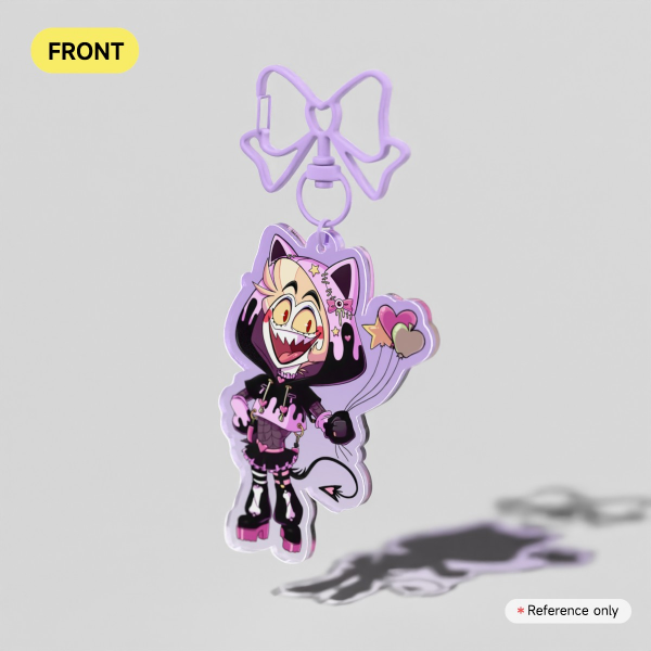 Chibi Pastel Goth Lucifer Keychain || Collab