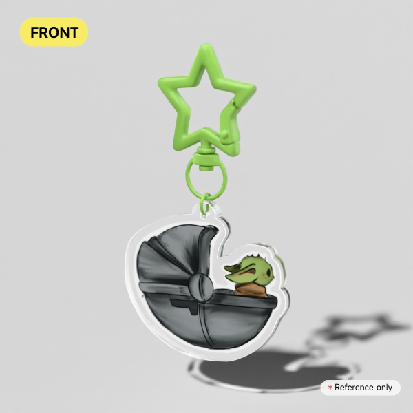 Zooming space baby - Acrylic Keychains