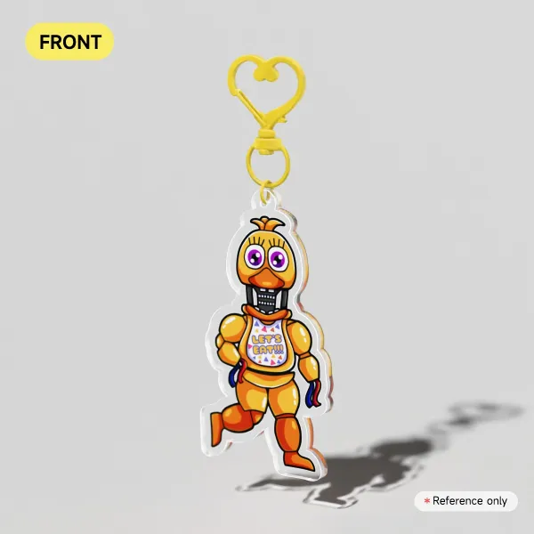 Adventure Withered Chica Clear Acrylic Keychain