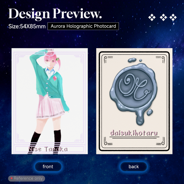 Nise Tanaka Aurora Holographic Photocard