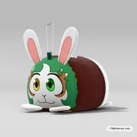 Tazzy Bean // Plush Keychain