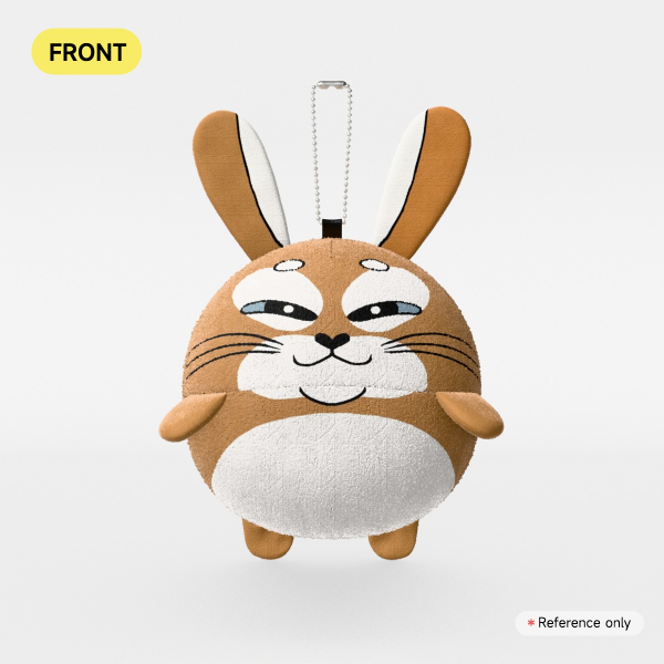 Bunny Mochi Ball Keychain Plush