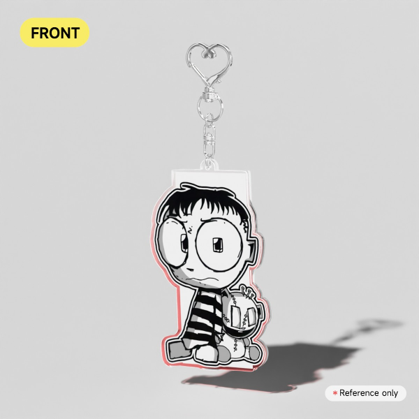 squee and shmee Clear Acrylic Keychains