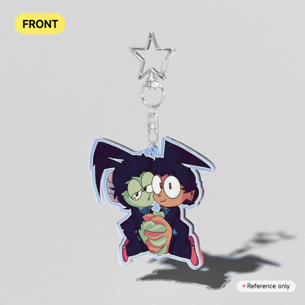 DIB AND ZIB Clear Acrylic Keychains