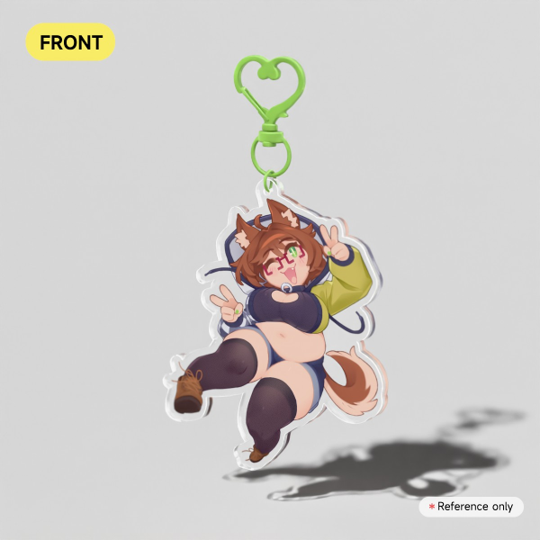 Mint Castella Clear Acrylic Keychain