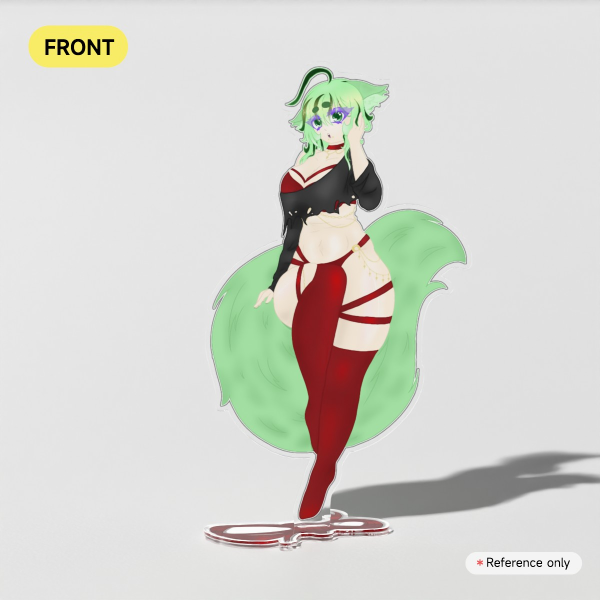 Red Ribbon Wolvi Standee (Large, Jacket On)