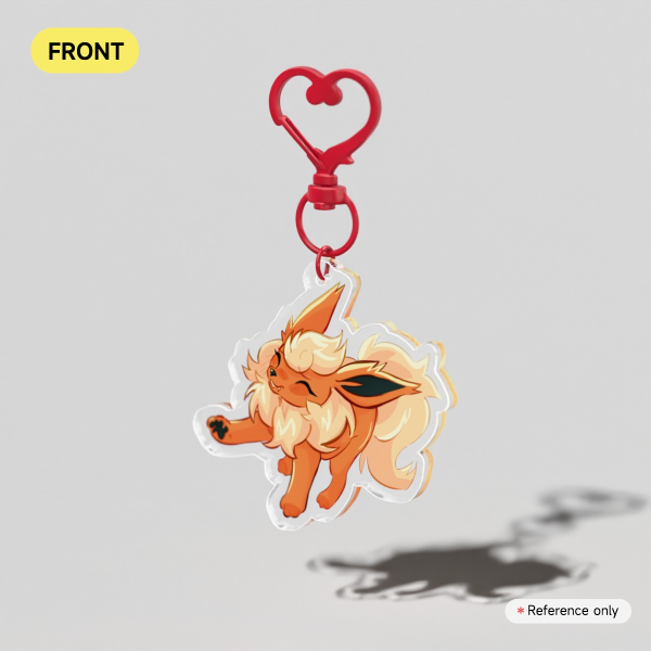 Flareon Double Sided Acrylic Keychain