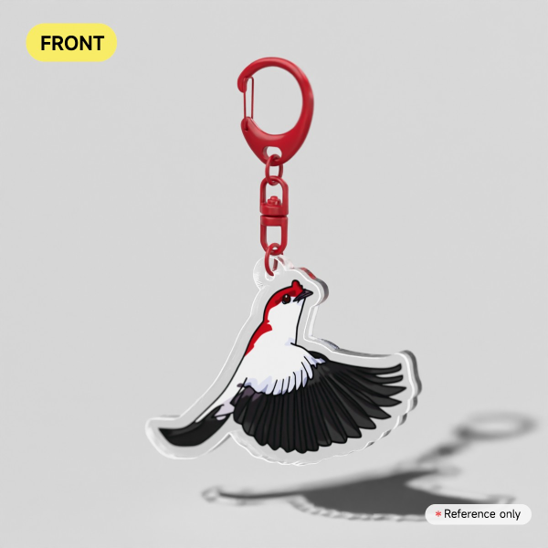 Male Araripe Manakin Keychain