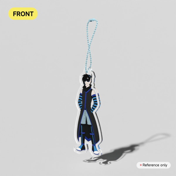 Bike Helmet Hero: Legends - Frostbite (c. 2003) - Clear Acrylic Keychain