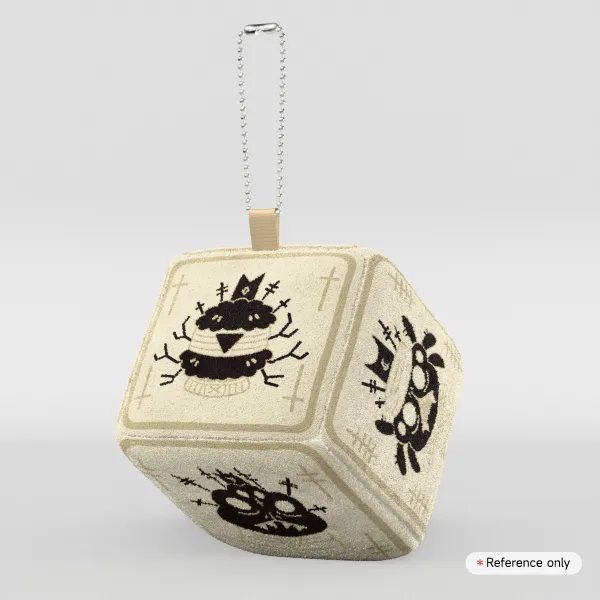 Bishop Dice Plush Cube Keychain