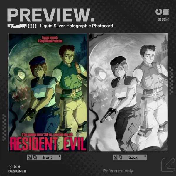 [RESIDENT EVIL] Liquid Sliver Photocards