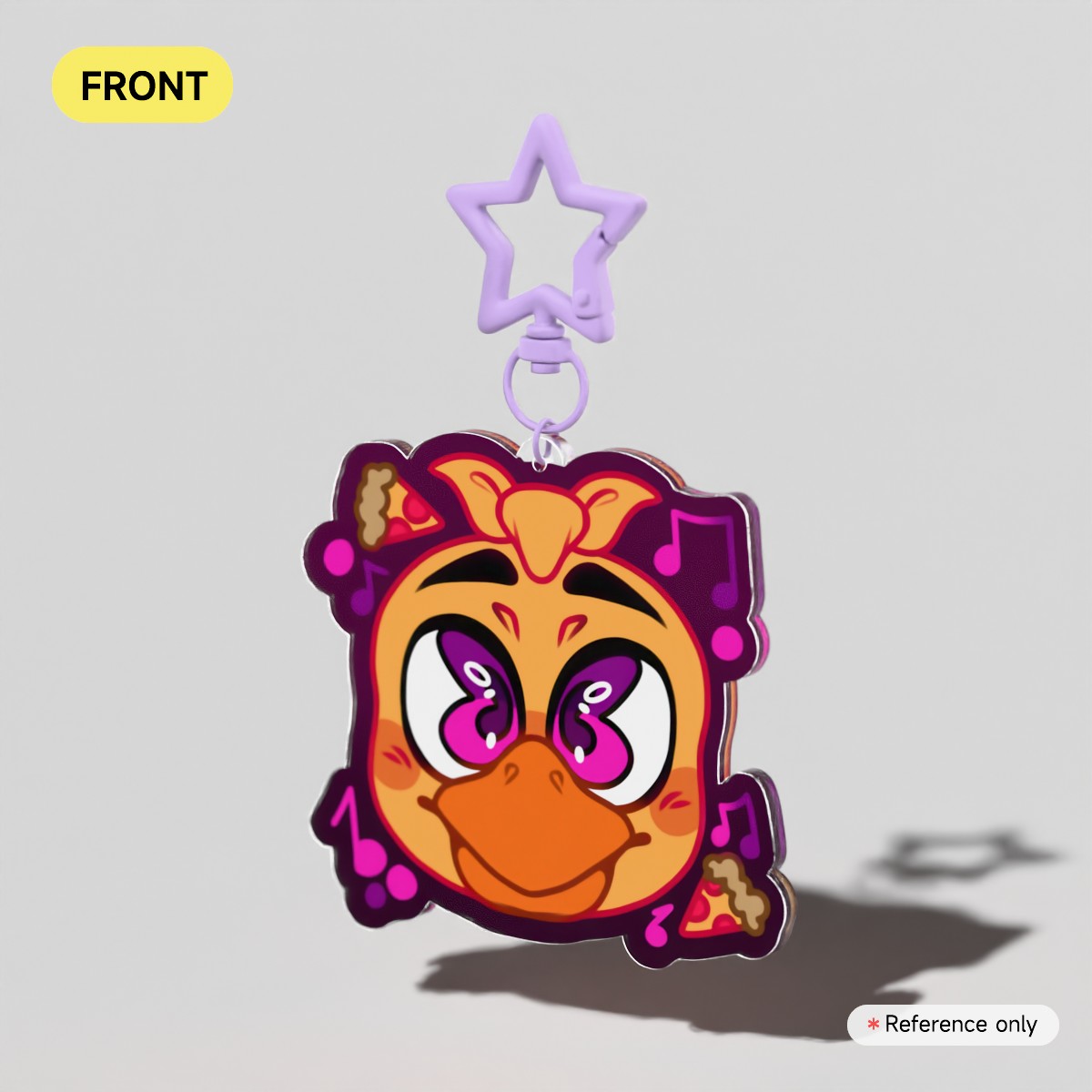 Chica FNaF Acrylic Keychain