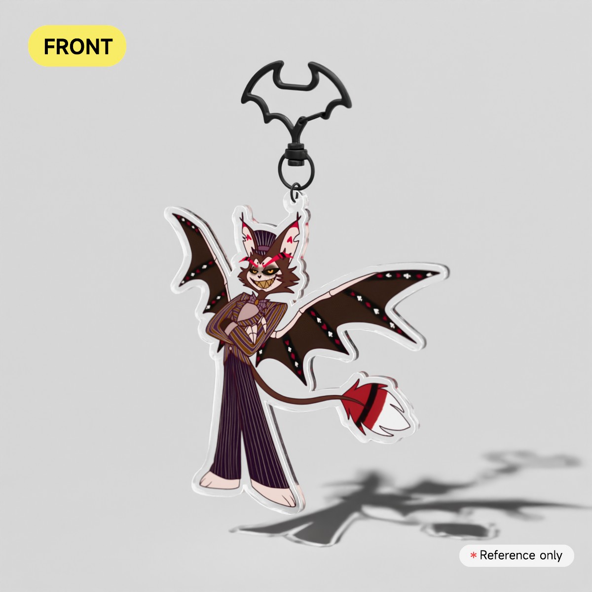 Hazbin Halloween | Bone Daddy Husk - Clear Acrylic Keychains