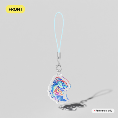 FISH & GUTS Clear Acrylic Charm