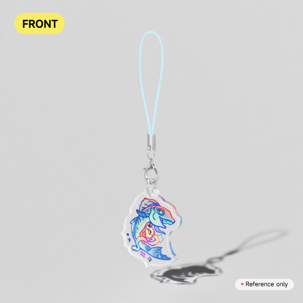 FISH & GUTS Clear Acrylic Charm