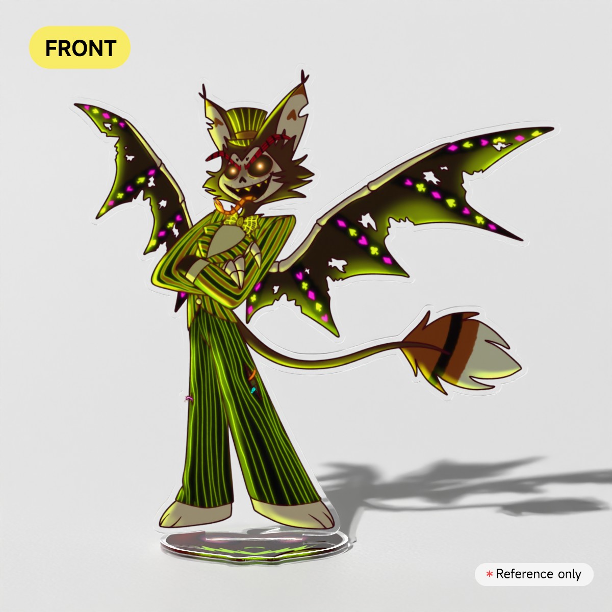 Hazbin Halloween | Bone Daddy Husk (Spooky Edition) - Clear Acrylic Standees