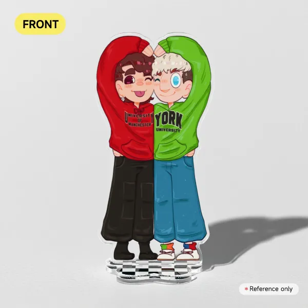 Dan & Phil University Clear Acrylic Standees