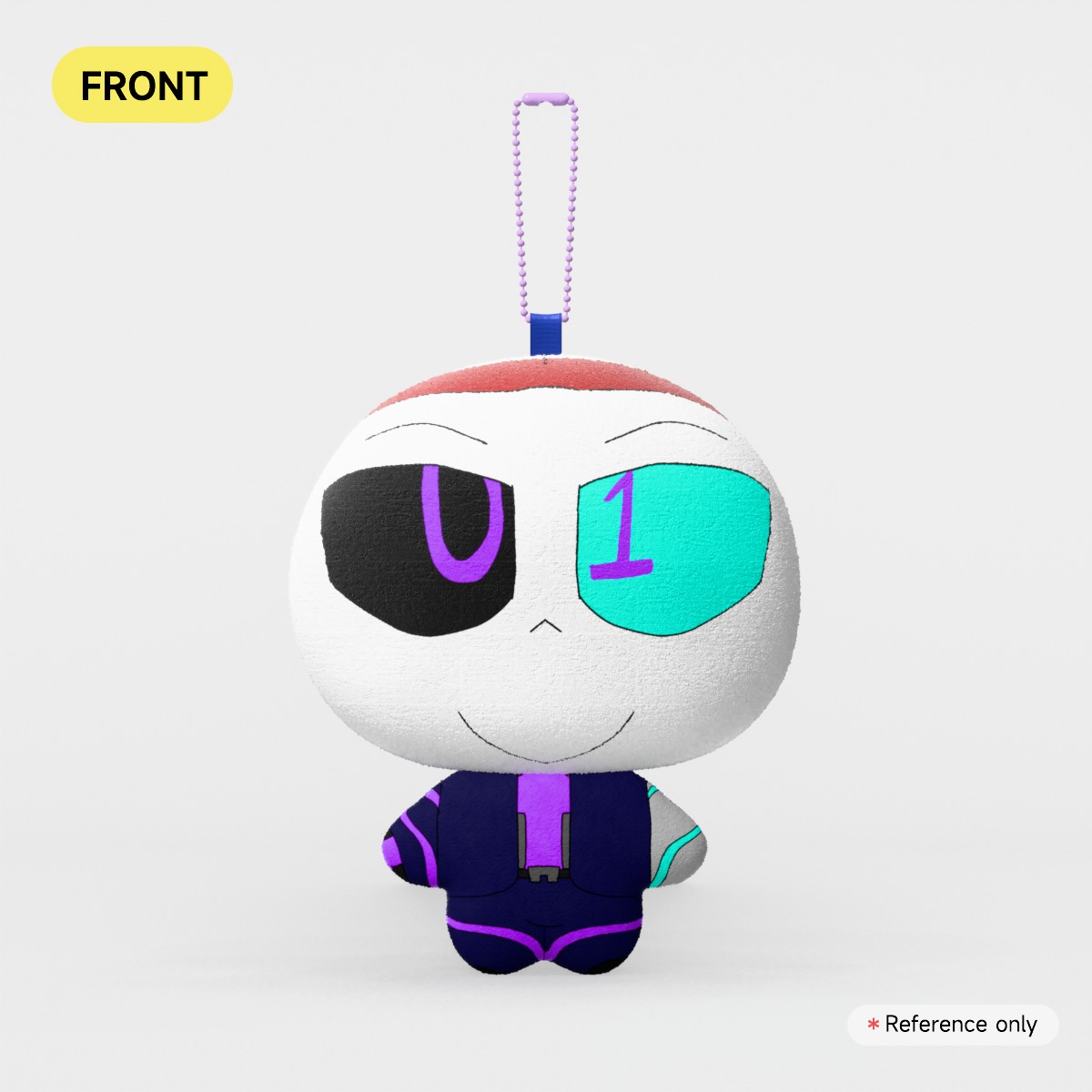 Hacker Sans Mochi Doll Plush keychain
