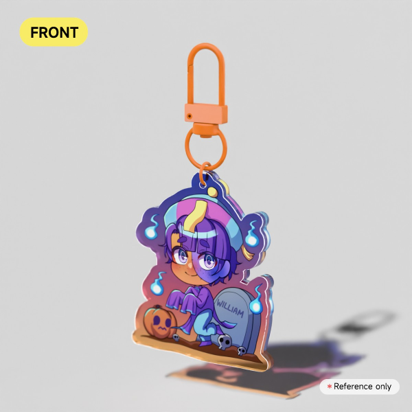 Jiangshi Will Halloween Acrylic Keychain