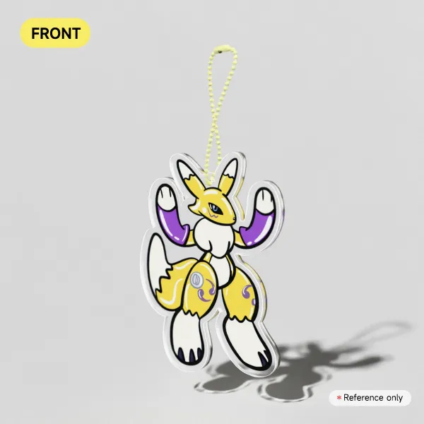 Renamon the squeaky pooltoy inflatable keychain