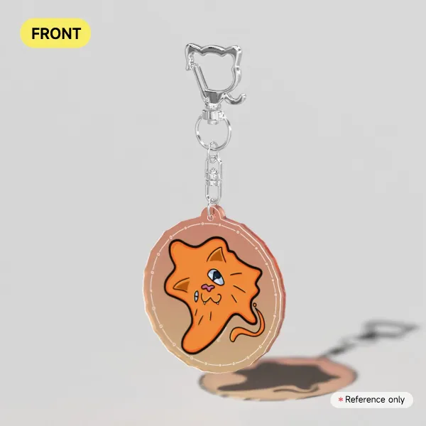 Jelly Cat - Colored Edge Acrylic Keychain