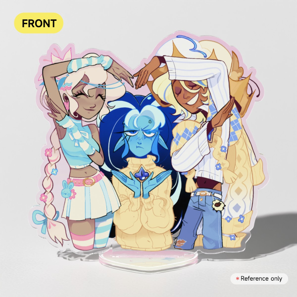 Pastel Shami, Puva and Wily Heart💕 Clear Acrylic Standee