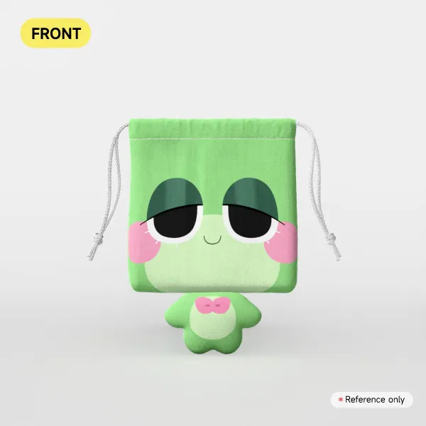 Ribbit Plush Drawstring Pouch Bag Dolls